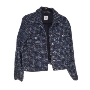 GAP Women's Navy Tweed Blazer